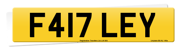 Registration number F417 LEY